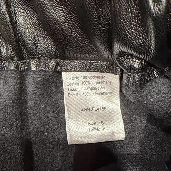 ELAN faux leather midi skirt in black - Picture 7 of 8